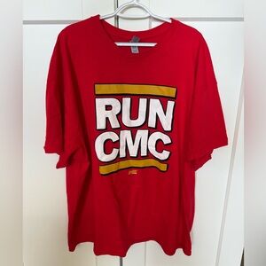 San Francisco 49ers Christian McCaffrey “Run CMC” shirt, 3XL